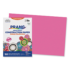SunWorks Construction Paper, 58 lb Text Weight, 12 x 18, Hot Pink, 50/Pack (9107)
