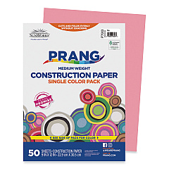 SunWorks Construction Paper, 58 lb Text Weight, 9 x 12, Pink, 50/Pack (7003)
