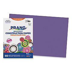 SunWorks Construction Paper, 58 lb Text Weight, 12 x 18, Violet, 50/Pack (7207)