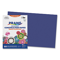 SunWorks Construction Paper, 58 lb Text Weight, 12 x 18, Blue, 50/Pack (7407)