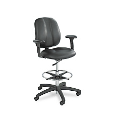 Safco Height-Adjustable T-Pad Arms for Apprentice Series Chairs, 4.13w x 10.25d x 10h, Black, Pair (6689BL)