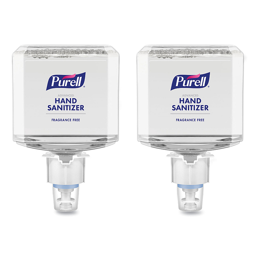 PURELL Healthcare Advanced Foam Hand Sanitizer, 1,200 mL, Fragrance-Free, For ES4 Dispensers, 2/Carton (505102)
