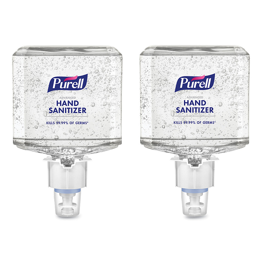 PURELL Healthcare Advanced Gel Hand Sanitizer, 1,200 mL, Clean Scent, For ES4 Dispensers, 2/Carton (506302)