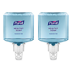 PURELL Healthcare HEALTHY SOAP Gentle and Free Foam, For ES4 Dispensers, Fragrance-Free, 1,200 mL, 2/Carton (507202)
