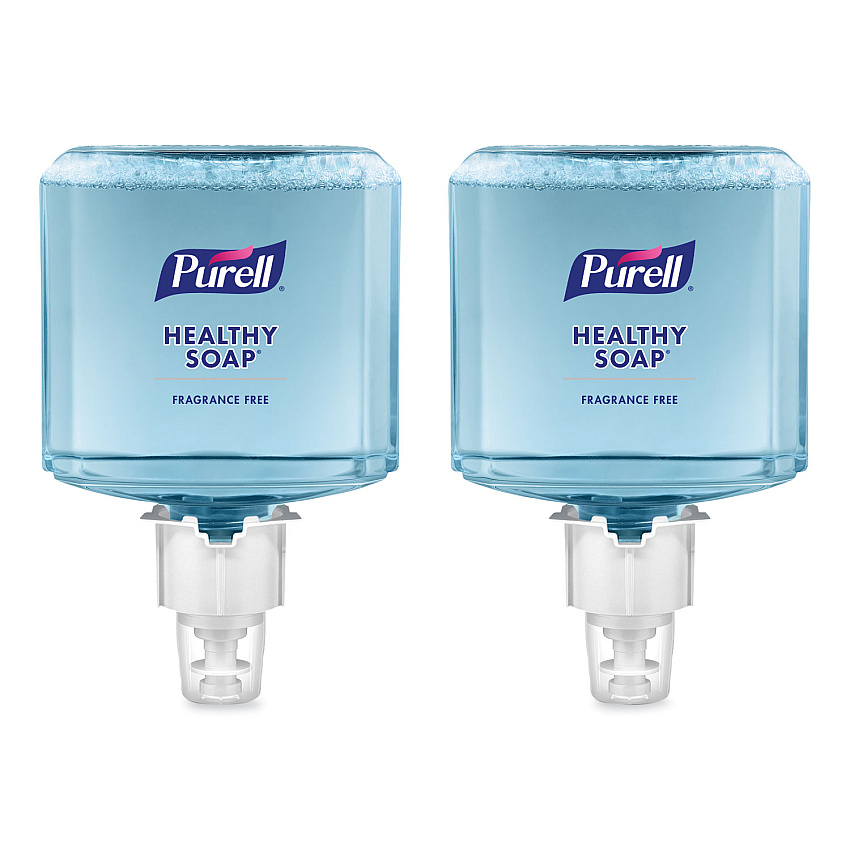 PURELL Healthcare HEALTHY SOAP Gentle and Free Foam, For ES4 Dispensers, Fragrance-Free, 1,200 mL, 2/Carton (507202)
