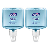 PURELL Healthcare HEALTHY SOAP High Performance Foam, For ES4 Dispensers, Fragrance-Free, 1,200 mL, 2/Carton (508502)