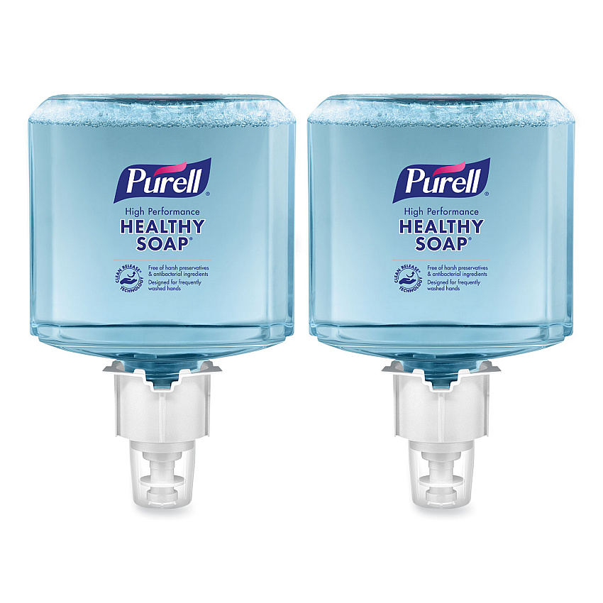 PURELL Healthcare HEALTHY SOAP High Performance Foam, For ES4 Dispensers, Fragrance-Free, 1,200 mL, 2/Carton (508502)