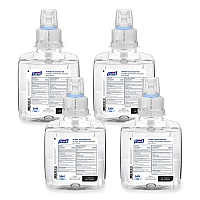 PURELL VF PLUS Gel Hand Sanitizer, 1,200 mL Refill Bottle, Fragrance-Free, For CS4 Dispensers, 4/Carton (519904CT)