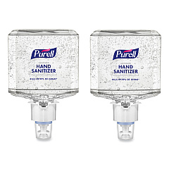 PURELL Healthcare Advanced Gel Hand Sanitizer, 1,200 mL, Clean Scent, For ES6 Dispensers, 2/Carton (646302)