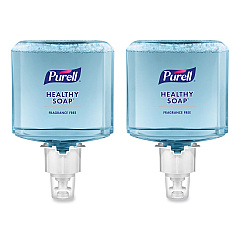 PURELL Healthcare HEALTHY SOAP Gentle and Free Foam, For ES6 Dispensers, Fragrance-Free, 1,200 mL, 2/Carton (647202)