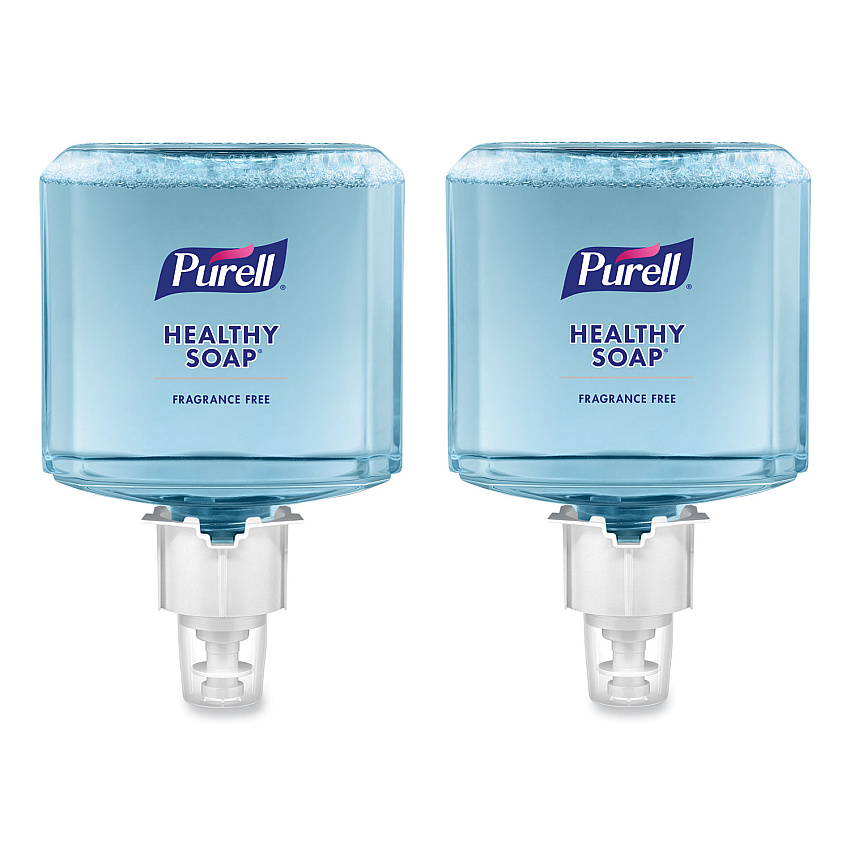 PURELL Healthcare HEALTHY SOAP Gentle and Free Foam, For ES6 Dispensers, Fragrance-Free, 1,200 mL, 2/Carton (647202)