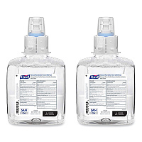 PURELL Green Certified Advanced Refreshing Foam Hand Sanitizer, For CS6, 1,200 mL, Fragrance-Free, 2/Carton (655102CT)