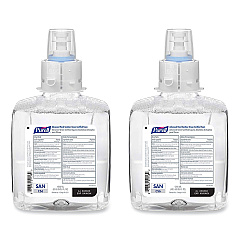 PURELL Green Certified Advanced Refreshing Foam Hand Sanitizer, For CS6, 1,200 mL, Fragrance-Free, 2/Carton (655102CT)