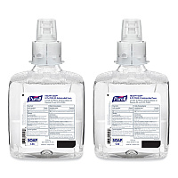 PURELL Food Processing HEALTHY SOAP 0.5% PCMX Antimicrobial E2 Foam Handwash, For CS6 Dispensers, Fragrance-Free, 1,200 mL, 2/Carton (658202CT)