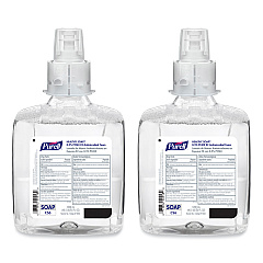 PURELL Food Processing HEALTHY SOAP 0.5% PCMX Antimicrobial E2 Foam Handwash, For CS6 Dispensers, Fragrance-Free, 1,200 mL, 2/Carton (658202CT)