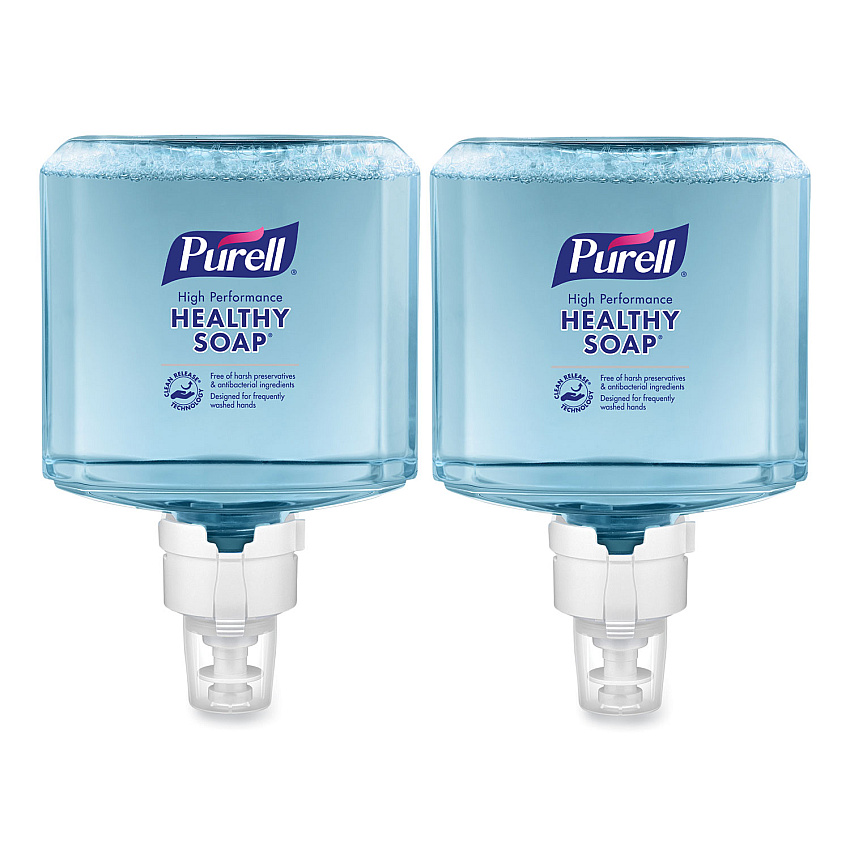 PURELL Healthcare HEALTHY SOAP High Performance Foam ES8 Refill, Fragrance-Free, 1,200 mL, 2/Carton (778502)