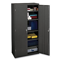 HON Assembled Storage Cabinet, 36w x 18 1/8d x 71 3/4h, Charcoal (SC1872S)
