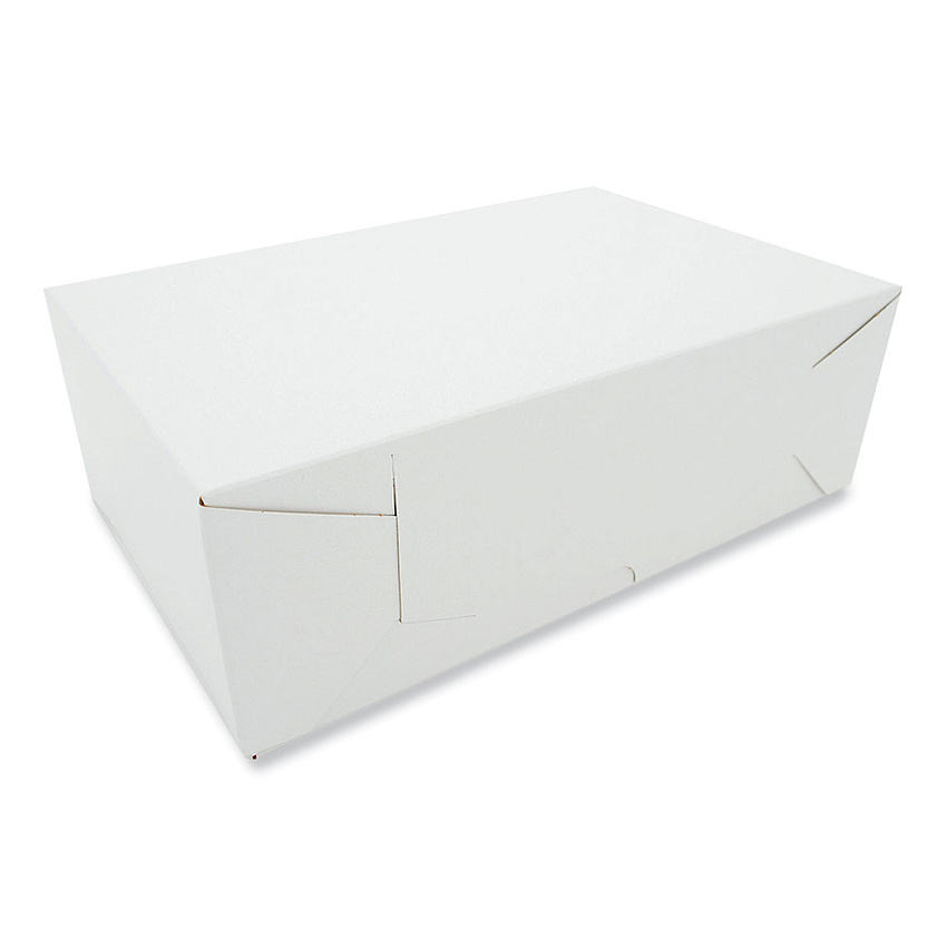 Two-piece Sausage And Meat-patty Boxes, 12 X 7.75 X 4.06, White, Paper, 100/carton