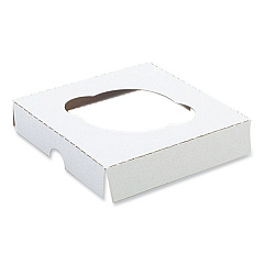 Cupcake Holder Inserts, 1-cupcake Holder, 4.38 X 4.38 X 0.88, White/kraft, Paper, 200/bundle