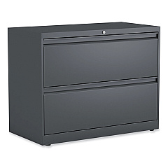 Alera Lateral File, 2 Legal/Letter/A4/A5-Size File Drawers, Charcoal, 36" x 18" x 28" (ALEHLF3629CC)