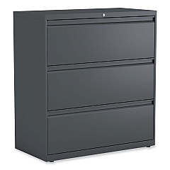 Alera Lateral File, 3 Legal/Letter/A4/A5-Size File Drawers, Charcoal, 36" x 18" x 39.5" (ALEHLF3641CC)