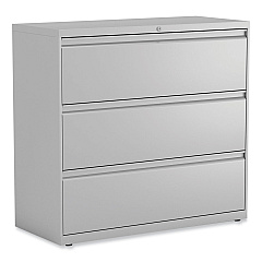 Alera Lateral File, 3 Legal/Letter/A4/A5-Size File Drawers, Light Gray, 42" x 18" x 39.5" (ALEHLF4241LG)