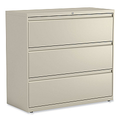 Alera Lateral File, 3 Legal/Letter/A4/A5-Size File Drawers, Putty, 42" x 18" x 39.5" (ALEHLF4241PY)