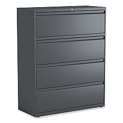 Alera Lateral File, 4 Legal/Letter/A4/A5-Size File Drawers, Charcoal, 42" x 18" x 52.5" (ALEHLF4254CC)