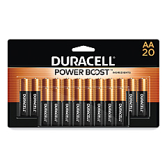 Duracell Power Boost CopperTop Alkaline AA Batteries, 20/Pack (MN1500B20Z)