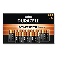Duracell Power Boost CopperTop Alkaline AAA Batteries, 24/Pack (MN2400B24Z)