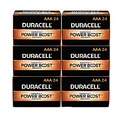 Duracell Power Boost CopperTop Alkaline AAA Batteries, 144/Carton (MN2400BKD)