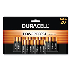 Duracell Power Boost CopperTop Alkaline AAA Batteries, 20/Pack (MN2400B20Z)