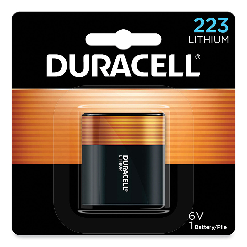 Duracell Specialty High-Power Lithium Battery, 223, 6 V (DL223ABPK)