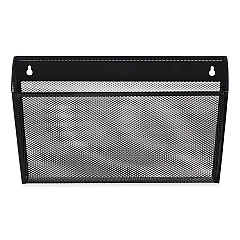 Universal Metal Mesh Wall File, Letter Size, 14.13" x 3.38" x 13", Black (UNV20026)