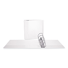 Universal Slant-Ring View Binder, 3 Rings, 4" Capacity, 11 x 8.5, White (UNV20994)