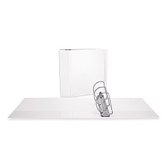 Universal Slant-Ring View Binder, 3 Rings, 5" Capacity, 11 x 8.5, White (UNV20997)
