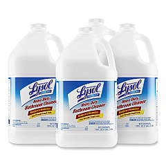 Professional LYSOL Brand Disinfectant Heavy-Duty Bathroom Cleaner Concentrate, 1 gal Bottle, 4/Carton (94201CT)