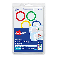 Avery 5407 Color Coding Labels