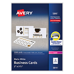 Avery 5911 Standard Printable Microperforated Business Cards
