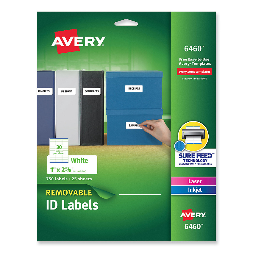 Avery 6460 Removable Multi-Use Labels