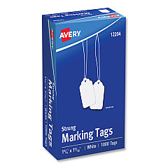 Avery Medium-Weight White Marking Tags, 1 3/4 x 1 3/32, 1,000/Box (12204)