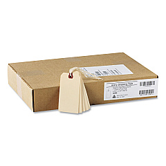 Avery Strung Shipping Tags, 11.5pt. Stock, 4.75 x 2.38, Manila, 1,000/Box (12505)