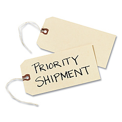 Avery Strung Shipping Tags, 11.5 pt. Stock, 6.25 x 3.13, Manila, 1,000/Box (12508)