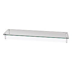 Compatible Kantek Extra Wide Glass Monitor Riser, 39.4" x 10.2" x 3.25", Clear, Supports 60 lbs (MS380)