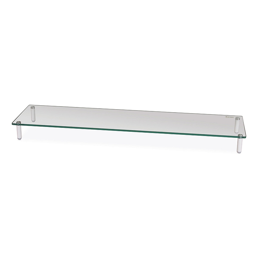 Compatible Kantek Extra Wide Glass Monitor Riser, 39.4" x 10.2" x 3.25", Clear, Supports 60 lbs (MS380)