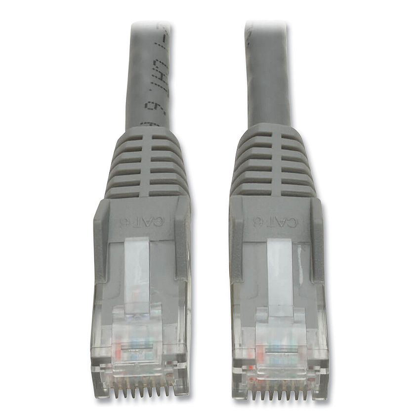 Tripp Lite CAT6 Gigabit Snagless Molded Patch Cable, 7 ft, Gray (N201007GY)
