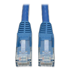 Tripp Lite CAT6 Gigabit Snagless Molded Patch Cable, 25 ft, Blue (N201025BL)