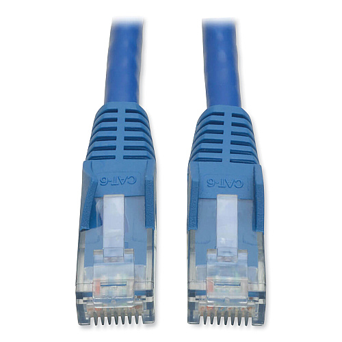 Tripp Lite CAT6 Gigabit Snagless Molded Patch Cable, 25 ft, Blue (N201025BL)