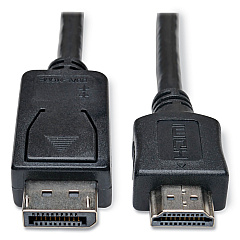 Tripp Lite DisplayPort to HDMI Cable Adapter (M/M), 6 ft, Black (P582006)