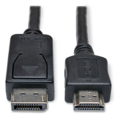 Tripp Lite DisplayPort to HDMI Cable Adapter (M/M), 6 ft, Black (P582006)